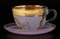 Набор чайных пар Bohemia Версачи Охота розовая 220 мл(6 пар) - фото 15844