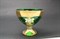 Варенница лепка зеленая золотая ножка Bohemia Uhlir 13 см - фото 16104