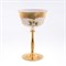 Набор бокалов для мартини лепка белая золотая ножка Bohemia Uhlir 200 мл(6 шт) - фото 16110