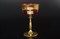 Набор бокалов для мартини лепка красная золотая ножка Bohemia Uhlir 200 мл(6 шт) - фото 16111