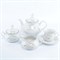 Чайный сервиз Thun Констанция Серебряные колосья 6 персон 17 предметов - фото 16325