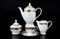 Кофейный сервиз Thun Кристина Черная Лилия 6 персон 17 предметов - фото 16336