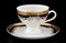 Набор чайных пар Thun Кристина Черная Лилия 220мл (6 пар) - фото 16342