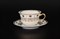 Набор чайных пар Thun Менуэт Золотой орнамент Натали 225мл (6 пар) - фото 16475