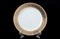 Набор тарелок Thun Опал Широкий кант платина золото 17см (6 шт) - фото 16543
