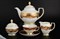 Чайный сервиз Falkenporzellan Natalia bordeaux gold 6 персон 17 предметов - фото 16818