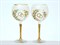 Свадебный набор из 2-х бокалов для вина 570 мл Белая лепка E-S - фото 17699