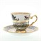 Набор кофейнных пар Sterne porcelan Охота Зеленая 140 мл(6 пар) - фото 18041