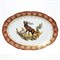 Блюдо овальное Carlsbad Фредерика Охота Красная 36 см - фото 18092
