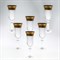 Набор фужеров для шампанского Bohemia Матовая полоса хрусталь 150 мл(6 шт) - фото 18187
