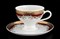 Набор чайных пар Thun Кристина красная лилия 220 мл (6 пар) - фото 19425