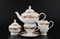 Чайный сервиз на 6 персон Thun Кристина красная лилия 17 предметов - фото 19432