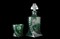 Набор для виски Bohemia Quadro Зеленый Цветной хрусталь 7 предметов (Графин 1,2л Стаканы 300мл) - фото 19453