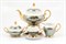 Чайный сервиз на 6 персон Sterne porcelan Зеленый лист 17 предметов - фото 19815