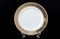 Набор тарелок Thun Опал широкий кант платина золото 19 см(6 шт) - фото 19867