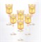 Набор бокалов для вина Crystal Bohemia Лепка золотая Грейс 210мл (6 шт) - фото 20671