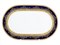 Блюдо овальное Falkenporzellan Constanza Cobalt Gold 36 см - фото 21082