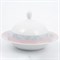 Масленка Thun Яна серый мрамор с розовым кантом 250 мл - фото 21509