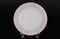 Набор тарелок Thun Яна Серый мрамор с розовым кантом 19 см (6 шт) - фото 21512