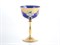 Набор бокалов для вина Crystal Bohemia Лепка синяя Анжела 280мл (6 шт) - фото 21852