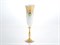 Анжела набор фужеров для шампанского AS Crystal лепка золотая 190 мл (6 шт) - фото 21862