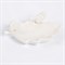 Блюдо лист белое Птички - фото 22648