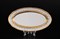 Блюдо овальное Thun Констанция Изумруд Золотой орнамент 21см - фото 24666