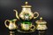 Чайный сервиз на 6 персон 15 пр Лепка зеленая E-S - фото 24673