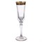Набор фужеров для шампанского 180 мл  Adagio Lilit Golden Black Decor Astra Gold (6 шт) - фото 25201