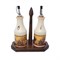 Набор из 2-х бутылок для масла и уксуса на деревянной подставке LCS Натюрморт 275 мл - фото 26134