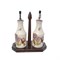 Набор из 2-х бутылок для масла и уксуса на деревянной подставке LCS Сады Флоренции 275 мл - фото 26135
