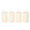 Набор свечей Adpal Cream (4 шт) 7/4 см лакированный кремовый - фото 27207