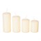 Набор свечей Adpal Cream mix (4 шт) 7,8,10,12/5 см лакированный кремовый - фото 27210
