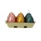 Набор свечей Adpal Пасхальные яйца (6 шт) 6/4,5 см металлик - фото 28216