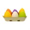 Набор свечей Adpal Пасхальные яйца (6 шт) 6/4,5 матовый - фото 30570