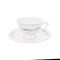Набор чайных пар Repast Серебряные колосья классическая чашка (6 пар) 200 мл - фото 30615