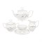Чайный набор Серебряные колосья Repast классическая чашка (15 предметов на 6 персон) - фото 30620