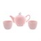 Набор чайный Royal Classics 4 предмета (чайник с крышкой и 2 кружки) розовый - фото 32753
