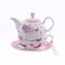 Набор Royal Classics 3 предмета (чайник + кружка + блюдце) Сиреневый - фото 32957
