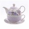 Набор Royal Classics 3 предмета (чайник + кружка + блюдце) Лаванда - фото 32963