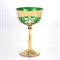 Анжела набор бокалов для мартини 280 мл зеленый Star Crystal (6 шт) - фото 33205