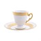 Набор кофейных пар мокко 100 мл Carlsbad Мария Луиза матовая полоса (6 штук) - фото 36760