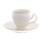 Набор кофейных пар Bernadotte Белый узор Be-Ivory 170 мл(6 пар) - фото 37189