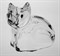 Хрустальная копилка "Кошка" 17,5 см Crystal Bohemia - фото 38779