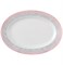 Блюдо овальное 24 см; "Jana", декор "Серый мрамор с розовым кантом" - фото 39708