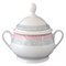 Сахарница 350 мл; "Jana", декор "Серый мрамор с розовым кантом" - фото 39724