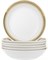 Набор тарелок для супа (coup-soup) 19см 6 штук; "Opal" декор "Широкий кант платина, золото" - фото 40157