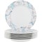 Набор тарелок мелкая 17 см 6 штук; "Rose", декор "Голубая роза" - фото 40991