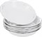 Набор тарелок суповых 19 см Thun Констанция Серый орнамент отводка платина (6 штук) - фото 41262