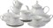 Чайный сервиз на 6 персон Thun Constance Серый орнамент отводка платина 15 предметов - фото 41265